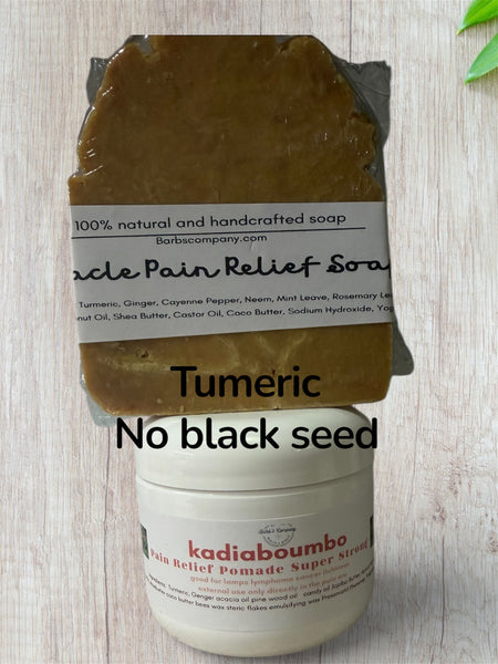 Kadiaboumbo miracle Pain relief Saop& pomade Tumeric
