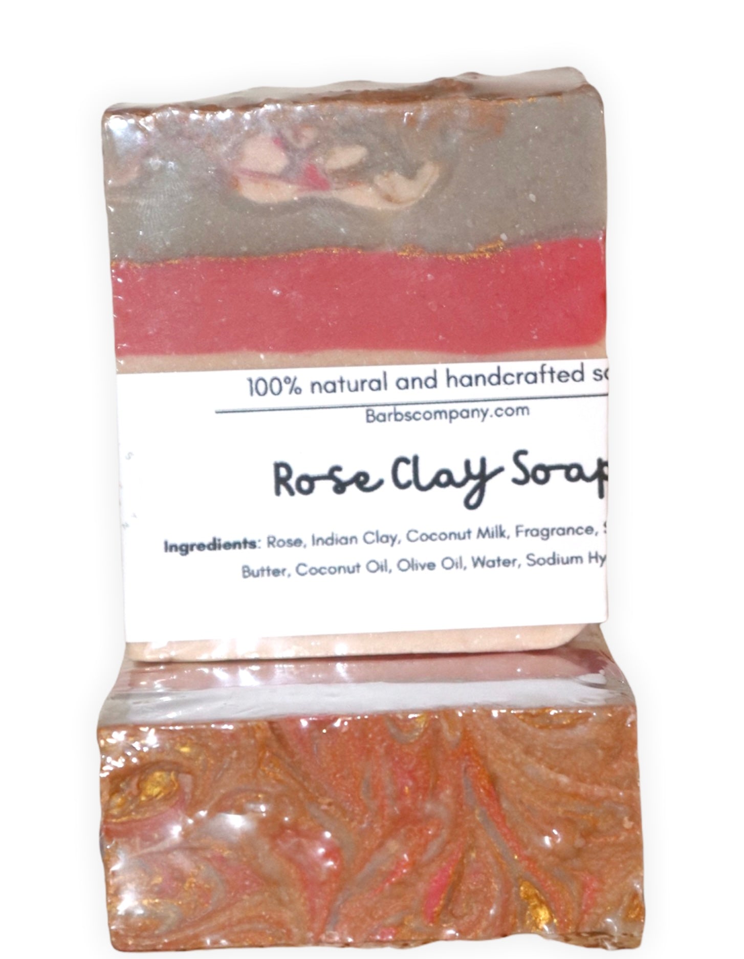 Rose/coconut/clay saop