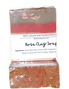 Rose/coconut/clay saop